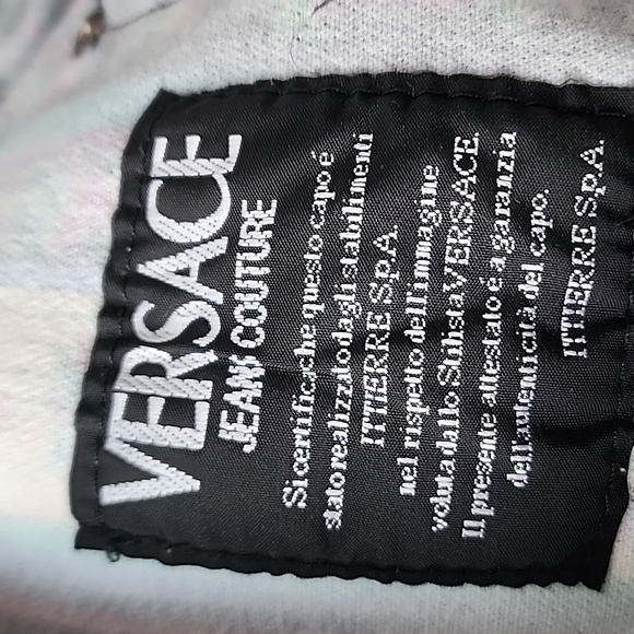 Vintage Versace Jeans Couture Fauna Rainbow Stripe Cotton Denim Jeans - Picture 10 of 11